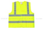 Safety Vest Class 2 Fluorescent Yellow w/ Silver Tape